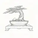 a bonsai tree tattoo design idea