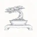 a bonsai tree tattoo design idea