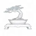 a bonsai tree tattoo design idea