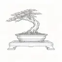 a bonsai tree tattoo design idea