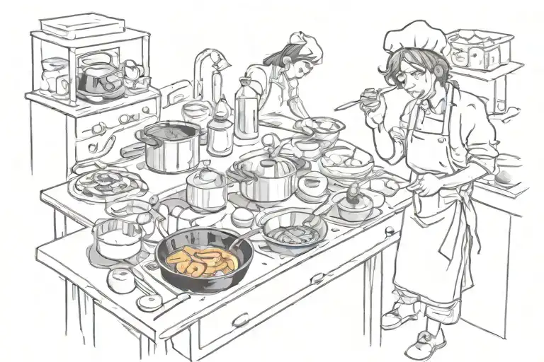 cooking tattoo design idea