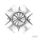windmill tattoo design idea