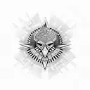 Aztec Eagle  tattoo design idea