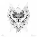 Aztec Eagle  tattoo design idea