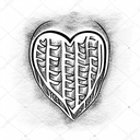 Heart tattoo design idea