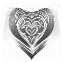 Heart tattoo design idea
