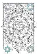 chakra symbols tattoo design idea