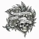 He who is not courageous enough to take risks will accomplish nothing in life. tattoo design idea