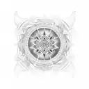 dotwork sleeve mandala viking tattoo design idea