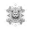 dotwork sleeve mandala viking tattoo design idea