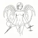 people change even satan used to be an angel tattoo design idea