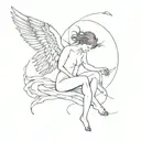 people change even satan used to be an angel tattoo design idea