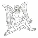 people change even satan used to be an angel tattoo design idea