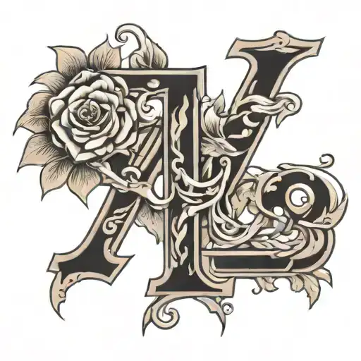 combination of the letters M, G, L and T. tattoo design idea