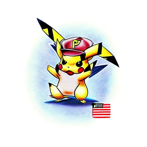 Pikachu tattoo design idea
