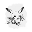 Pikachu tattoo design idea