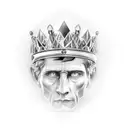 caesar crown  tattoo design idea