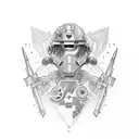 combat medic tattoo design idea