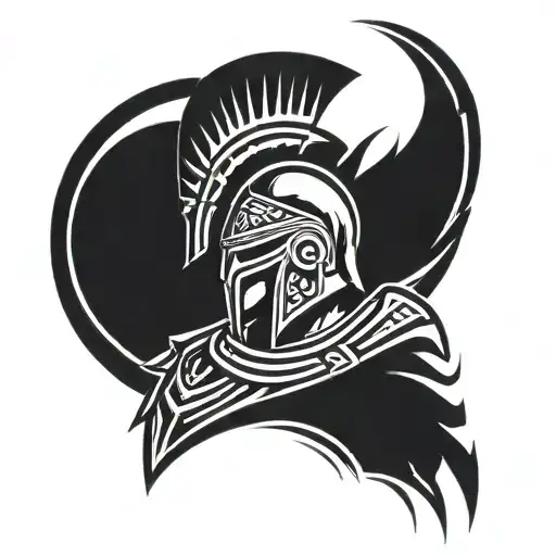 300 movie spartan tattoo design idea