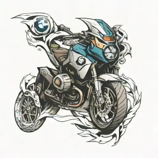 bmw logo intertwined tattoo design idea
