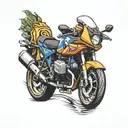 bmw logo incorporated tattoo design idea