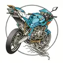 bmw logo intertwined tattoo design idea