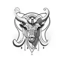 Taurus and aries separately  tattoo design idea