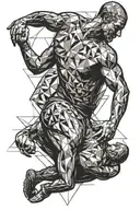 wrestling   tattoo design idea