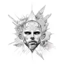 patchwork style icarus tatoo tattoo design idea