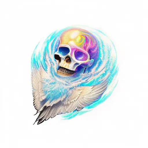 fine line Icarus tattoo design idea