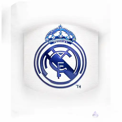 Real Madrid around the arm with yellow purple and white colours and text y nada mas with number 7 tattoo design idea