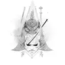 Zoro's three swords tattoo design idea