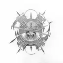 Zoro's three swords tattoo design idea