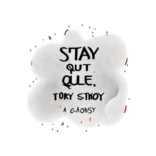stay quiet. stay near. stay close, they can't hear. tattoo design idea