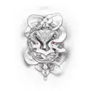 shhh tattoo design idea