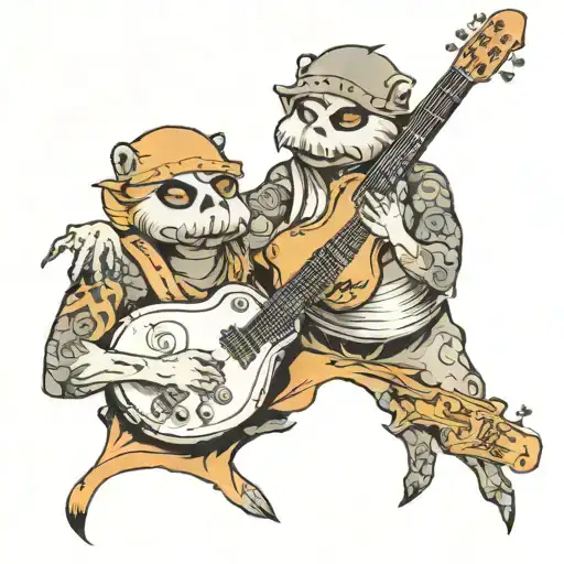 dire straights brothers in arm album cover  tattoo design idea