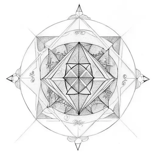 heptagram  tattoo design idea