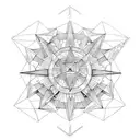 heptagram  tattoo design idea