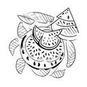 watermelon  tattoo design idea