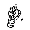 handshake with skeleton tattoo design idea