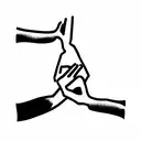 handshake with skeleton tattoo design idea