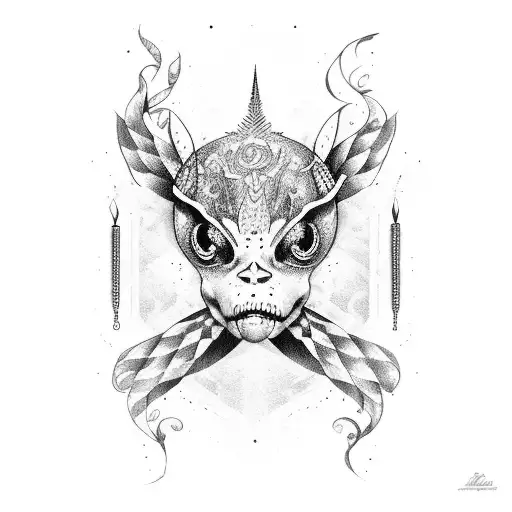 Keven und Celine Krebs mit meer tattoo design idea