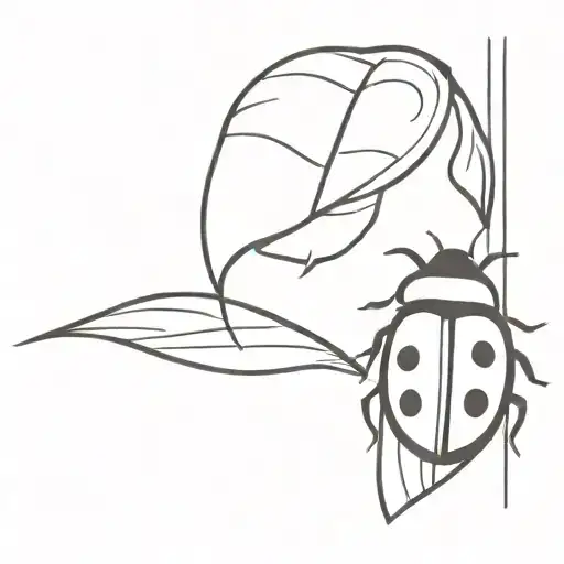 ladybug book heart of a tear tattoo design idea