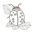 ladybug tattoo design idea