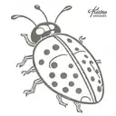 ladybug tattoo design idea