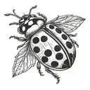 ladybug tattoo design idea