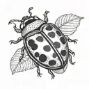 ladybug tattoo design idea