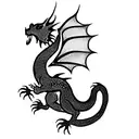 small dragon  tattoo design idea