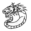 small dragon  tattoo design idea