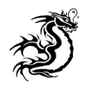 small dragon  tattoo design idea